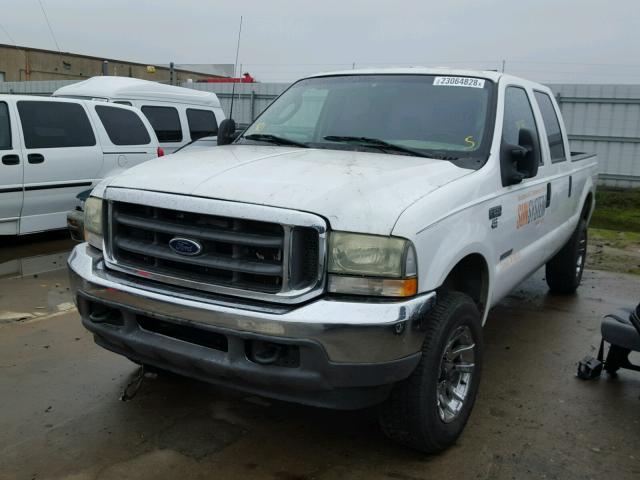 1FTNW21P04EA90223 - 2004 FORD F250 SUPER WHITE photo 2