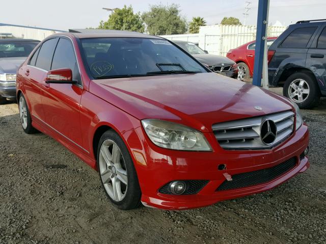 WDDGF5EBXAA399781 - 2010 MERCEDES-BENZ C 300 RED photo 1