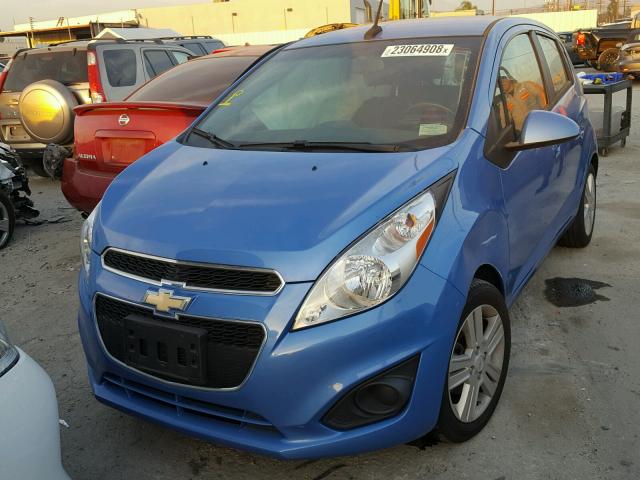 KL8CB6S97EC542636 - 2014 CHEVROLET SPARK LS BLUE photo 2