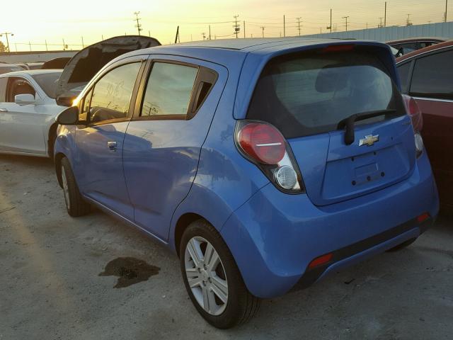 KL8CB6S97EC542636 - 2014 CHEVROLET SPARK LS BLUE photo 3