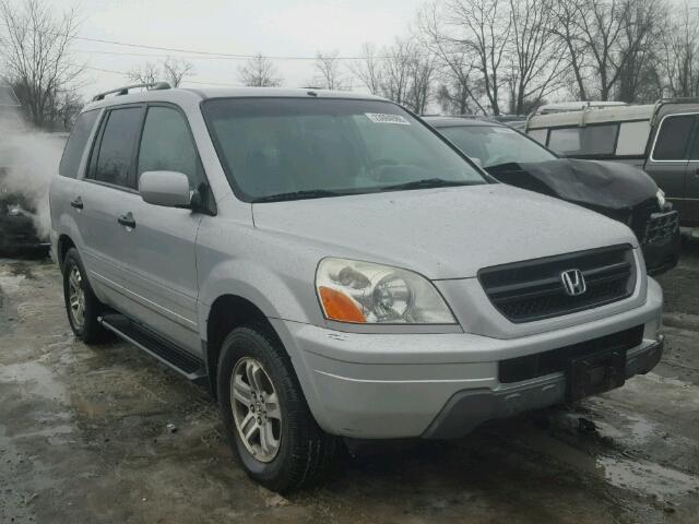 2HKYF18404H502370 - 2004 HONDA PILOT EX SILVER photo 1