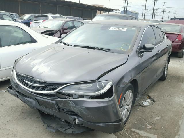 1C3CCCFB9FN711212 - 2015 CHRYSLER 200 LX GRAY photo 2