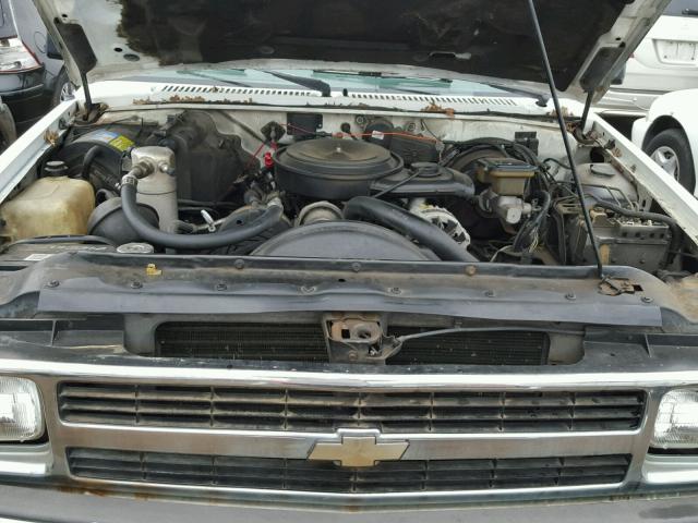 1GNDT13Z8M2207830 - 1991 CHEVROLET BLAZER S10 WHITE photo 7