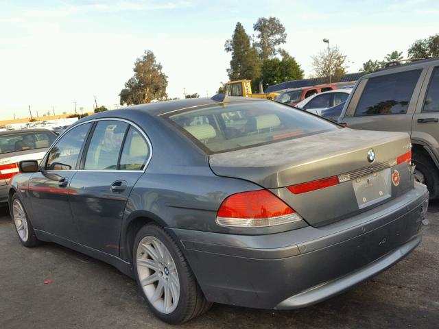 WBAGL63483DP67547 - 2003 BMW 745 I GRAY photo 3