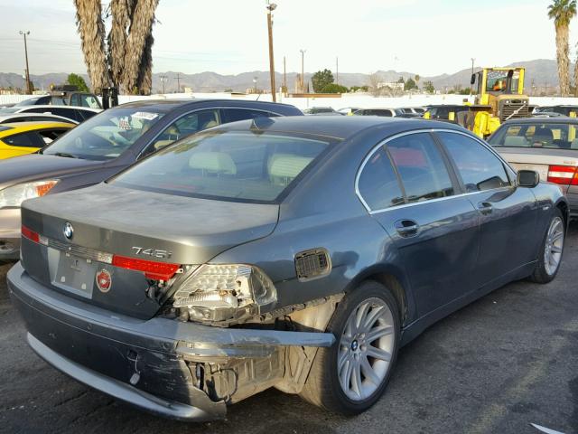 WBAGL63483DP67547 - 2003 BMW 745 I GRAY photo 4