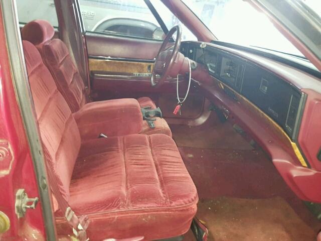 1G4HR53LXNH418503 - 1992 BUICK LESABRE LI BURGUNDY photo 5