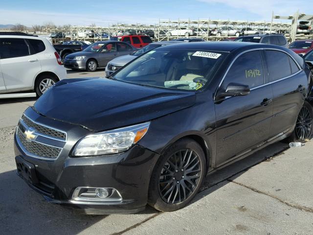 1G11G5SX4DF192588 - 2013 CHEVROLET MALIBU 3LT შავი ფოტო 2