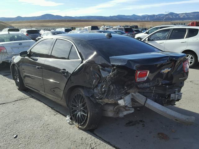 1G11G5SX4DF192588 - 2013 CHEVROLET MALIBU 3LT შავი ფოტო 3