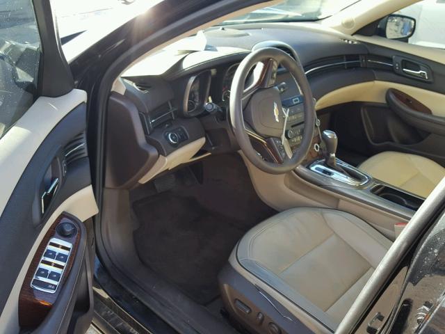 1G11G5SX4DF192588 - 2013 CHEVROLET MALIBU 3LT შავი ფოტო 9