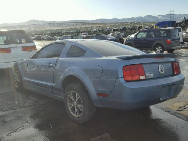 1ZVFT80N575312465 - 2007 FORD MUSTANG BLUE photo 3
