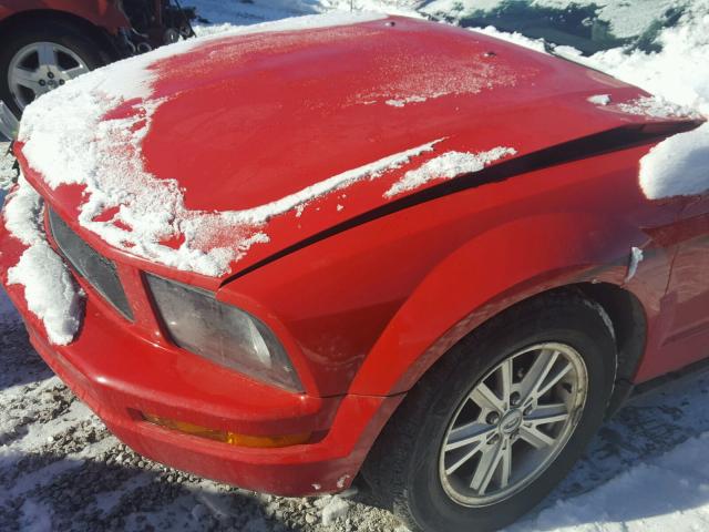 1ZVHT80N775269577 - 2007 FORD MUSTANG RED photo 9