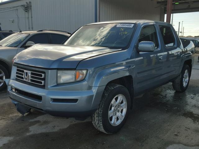 2HJYK16408H533269 - 2008 HONDA RIDGELINE BLUE photo 2