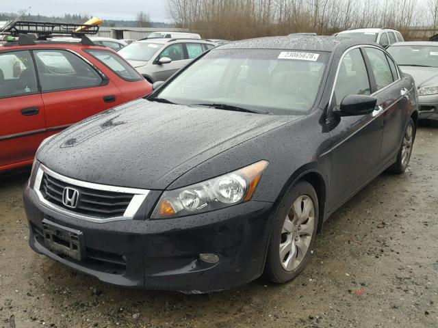 1HGCP36868A064574 - 2008 HONDA ACCORD EXL BLACK photo 2