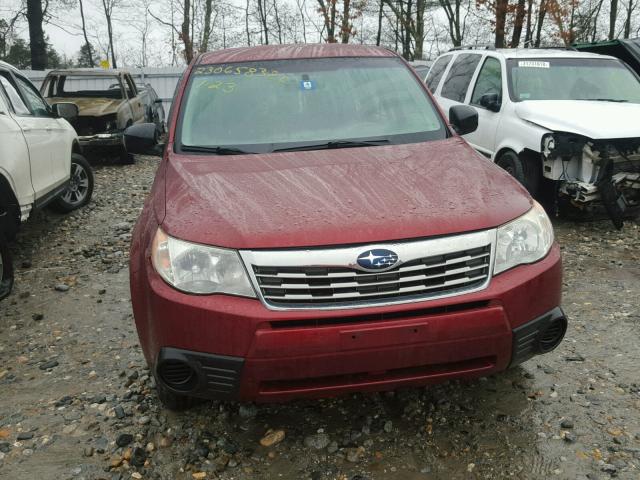 JF2SH6AC6AH754134 - 2010 SUBARU FORESTER 2 RED photo 9