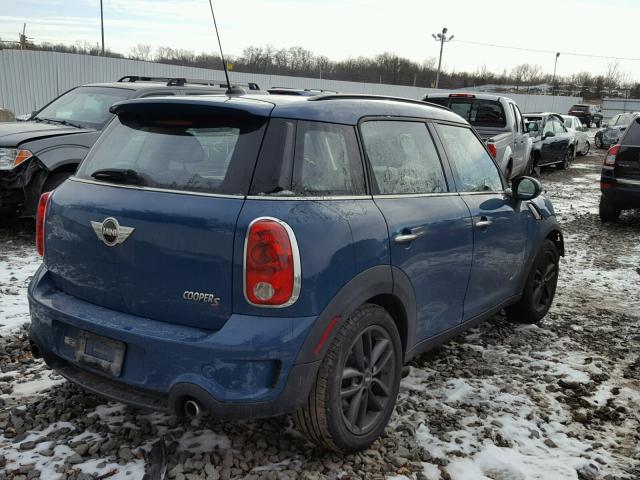 WMWZC5C56CWM11484 - 2012 MINI COOPER S C BLUE photo 4