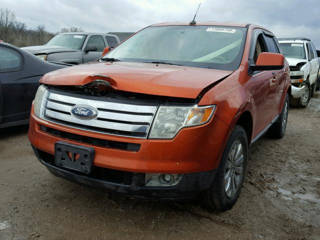 2FMDK49C37BA81175 - 2007 FORD EDGE SEL P ORANGE photo 2