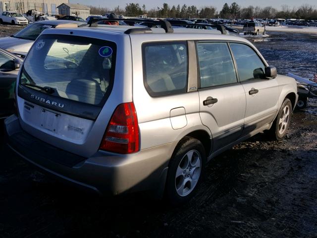 JF1SG65673H764508 - 2003 SUBARU FORESTER 2 SILVER photo 4