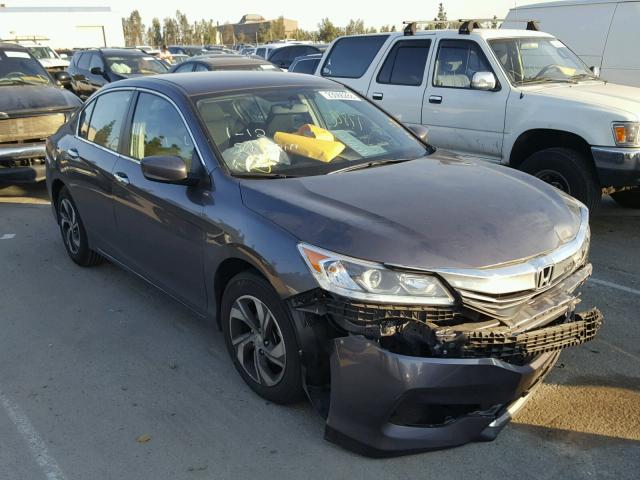 1HGCR2F35HA245822 - 2017 HONDA ACCORD LX GRAY photo 1