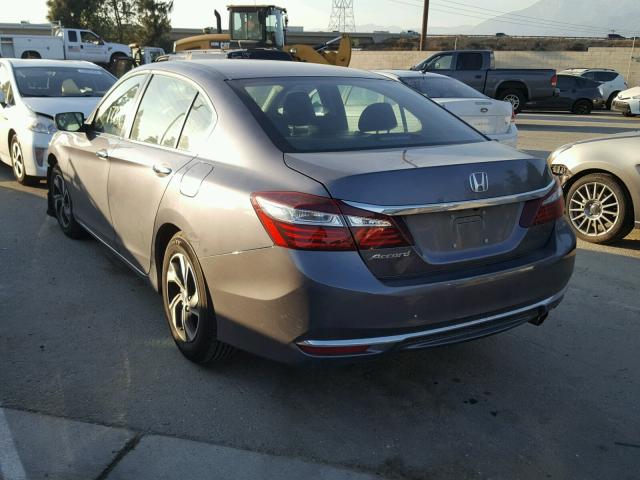 1HGCR2F35HA245822 - 2017 HONDA ACCORD LX GRAY photo 3