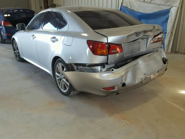 JTHBK262265018095 - 2006 LEXUS IS 250 SILVER photo 3