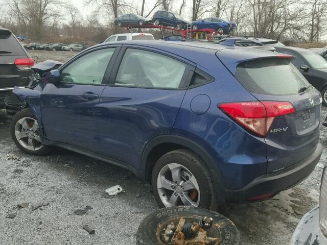 3CZRU6H35HG707061 - 2017 HONDA HR-V LX BLUE photo 3