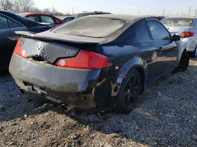 JNKCV54E44M301885 - 2004 INFINITI G35 BLACK photo 4