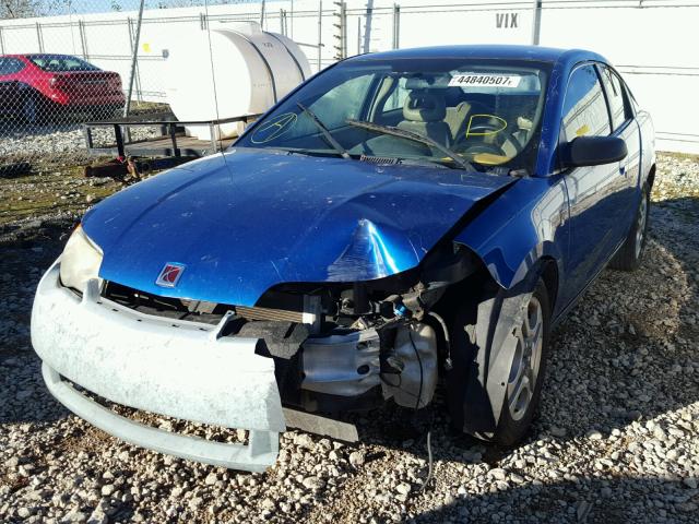 1G8AW12F74Z203828 - 2004 SATURN ION LEVEL BLUE photo 2