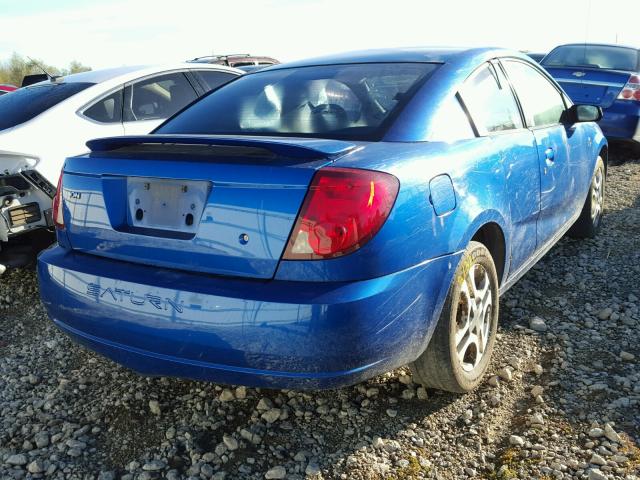 1G8AW12F74Z203828 - 2004 SATURN ION LEVEL BLUE photo 4