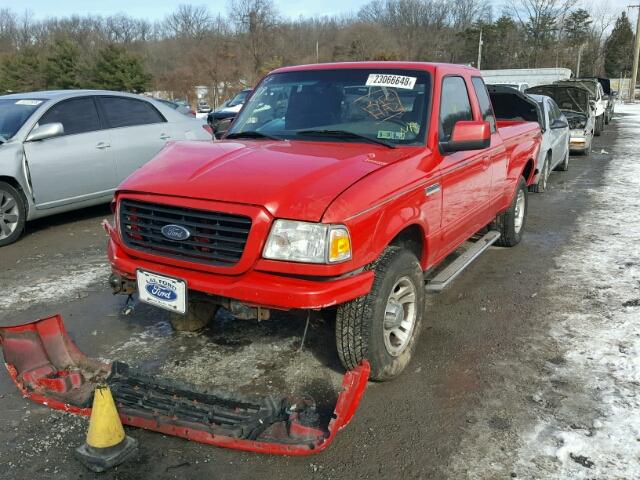 1FTYR14U56PA23883 - 2006 FORD RANGER SUP RED photo 2