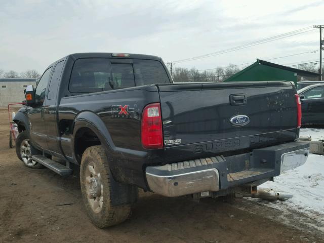 1FT7X2BTXBEA96951 - 2011 FORD F250 SUPER BLACK photo 3