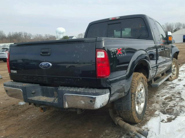 1FT7X2BTXBEA96951 - 2011 FORD F250 SUPER BLACK photo 4