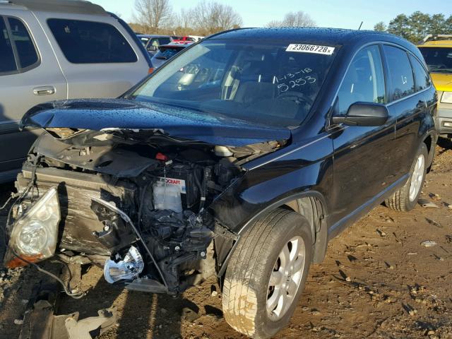 JHLRE38577C035253 - 2007 HONDA CR-V EX BLACK photo 2