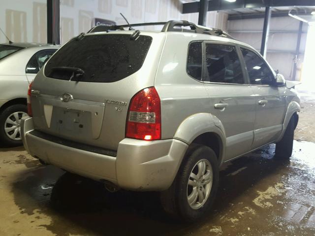 KM8JN12D17U614145 - 2007 HYUNDAI TUCSON SE SILVER photo 4