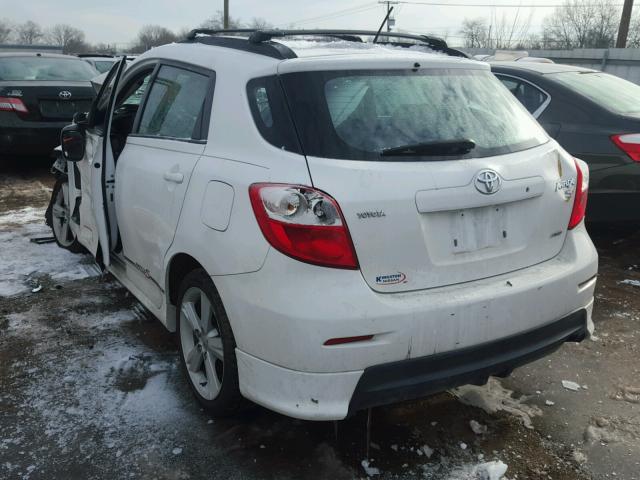 2T1LE40E69C010892 - 2009 TOYOTA COROLLA MA WHITE photo 3