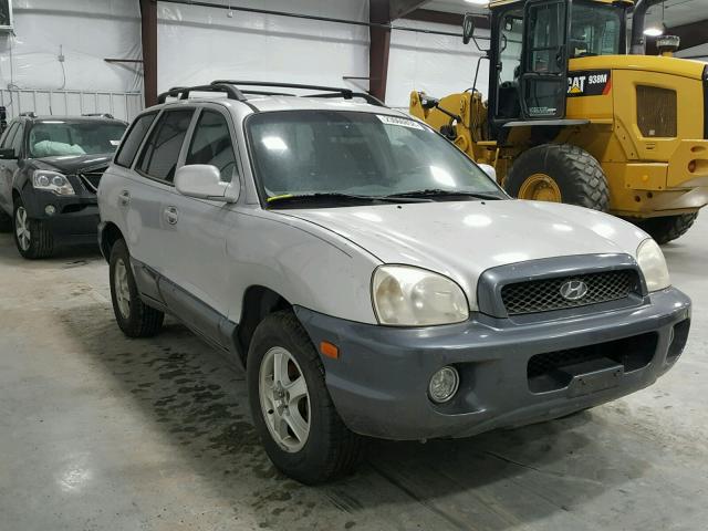 KM8SC83D51U129046 - 2001 HYUNDAI SANTA FE G SILVER photo 1