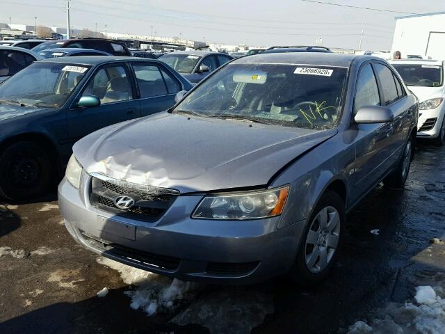 5NPET46C67H257165 - 2007 HYUNDAI SONATA GLS GRAY photo 2