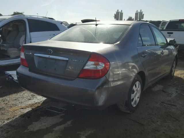 JTDBE32K030141861 - 2003 TOYOTA CAMRY LE CHARCOAL photo 4