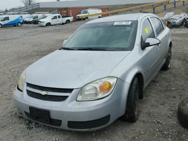 1G1AL55F477267528 - 2007 CHEVROLET COBALT LT SILVER photo 2