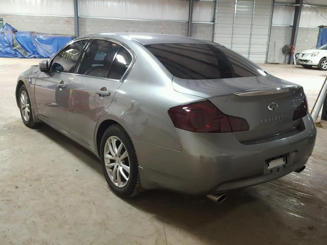 JNKBV61F27M820016 - 2007 INFINITI G35 GRAY photo 3