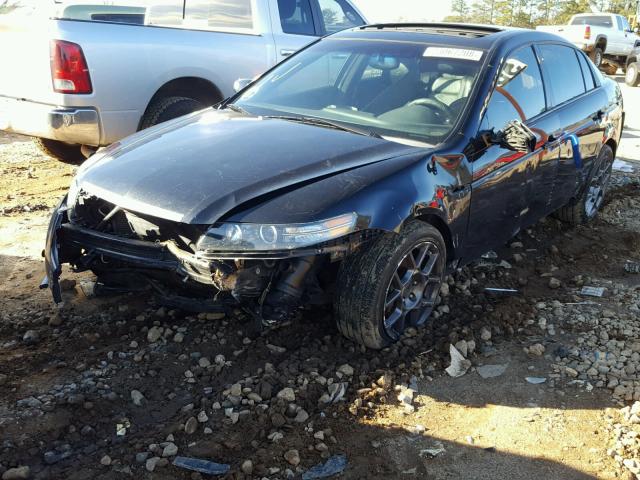 19UUA76507A045875 - 2007 ACURA TL TYPE S BLACK photo 2