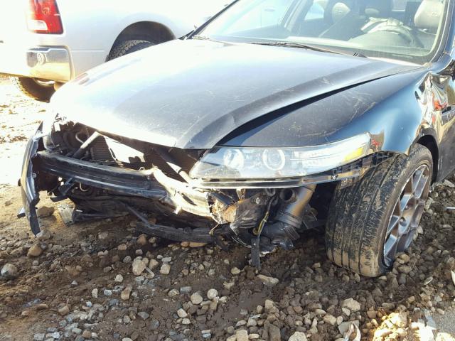 19UUA76507A045875 - 2007 ACURA TL TYPE S BLACK photo 9