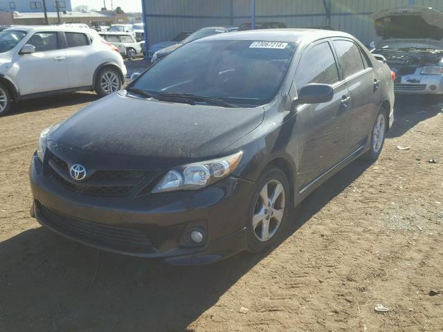 5YFBU4EE7CP030390 - 2012 TOYOTA COROLLA BA BLACK photo 2