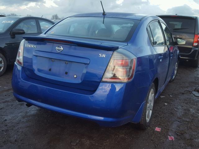 3N1AB6AP8AL711806 - 2010 NISSAN SENTRA 2.0 BLUE photo 4