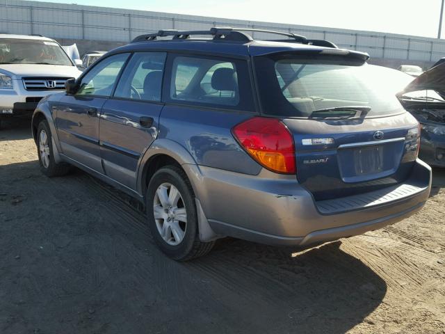 4S4BP61C957323070 - 2005 SUBARU LEGACY OUT BLUE photo 3