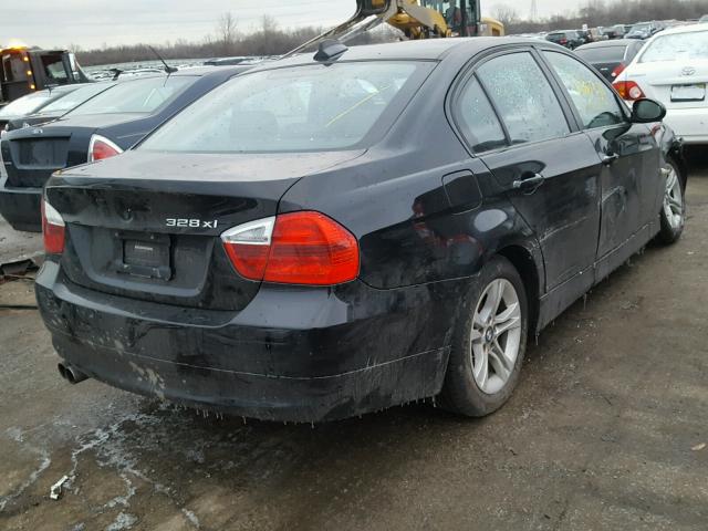 WBAVC93558K036871 - 2008 BMW 328 XI BLACK photo 4