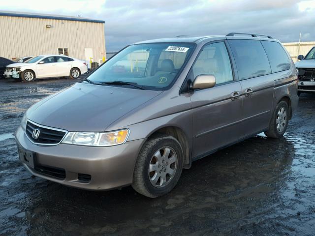 5FNRL18994B051334 - 2004 HONDA ODYSSEY EX BROWN photo 2