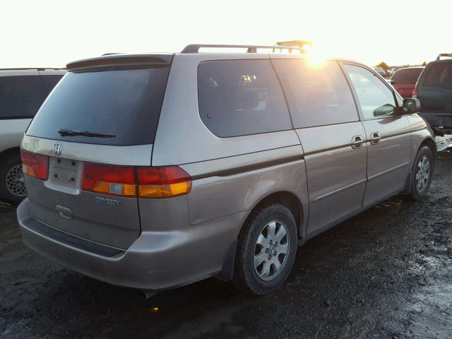 5FNRL18994B051334 - 2004 HONDA ODYSSEY EX BROWN photo 4