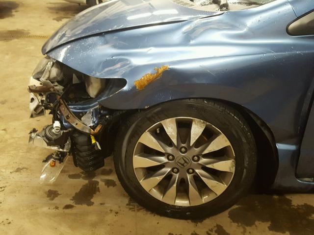 2HGFG12839H523358 - 2009 HONDA CIVIC EX 蓝色 照片 9