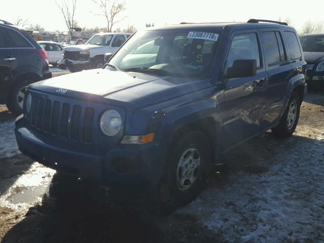 1J8FF28B69D129367 - 2009 JEEP PATRIOT SP BLUE photo 2