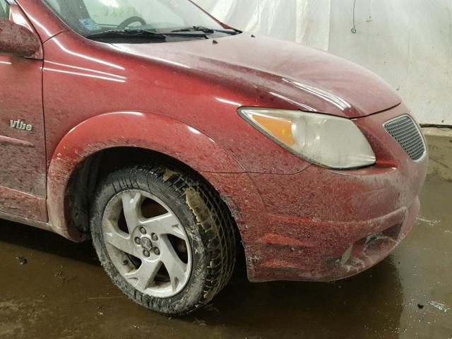 5Y2SL63835Z421251 - 2005 PONTIAC VIBE RED photo 9